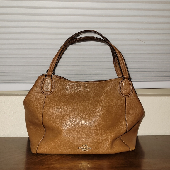 Coach Handbags - Coach Brown Leather Hand Bag, Shoulder Bag Purse